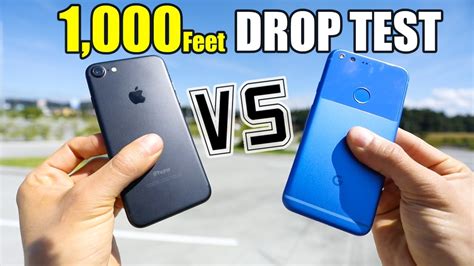 Ultimate drop test: Google Pixel vs. iPhone 7 from 1,000 feet in 